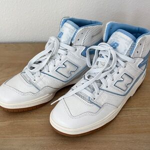 New Balance x Aime Leon Dore 650R White and Light Blue High-Tops